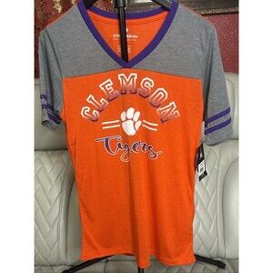 LDS Ladies Colosseum Clemson Tigers T-Shirt Women’s NWT Orange NICE! Medium